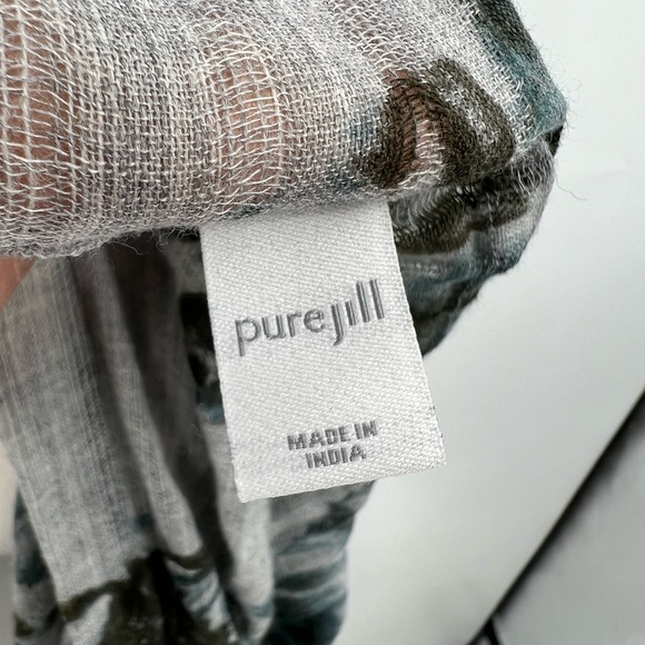 J. Jill floral wool and cotton blend infinity scarf - Picture 4 of 5